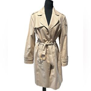 Kenneth Cole Reaction Beige Trench Coat Size L
